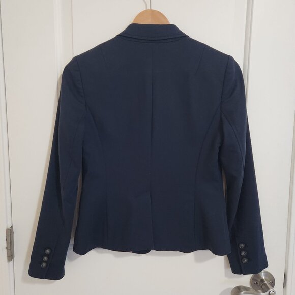 Banana Republic Single Breast Cotton-Blend Navy Suit Blazer 2P - Picture 2 of 14